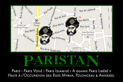 carte postale turban2 contre l'invasion musulmane des rues parisiennes