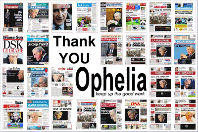 Thank YOU Ophelia - Merci Ophelia - Beau boulot, continuez